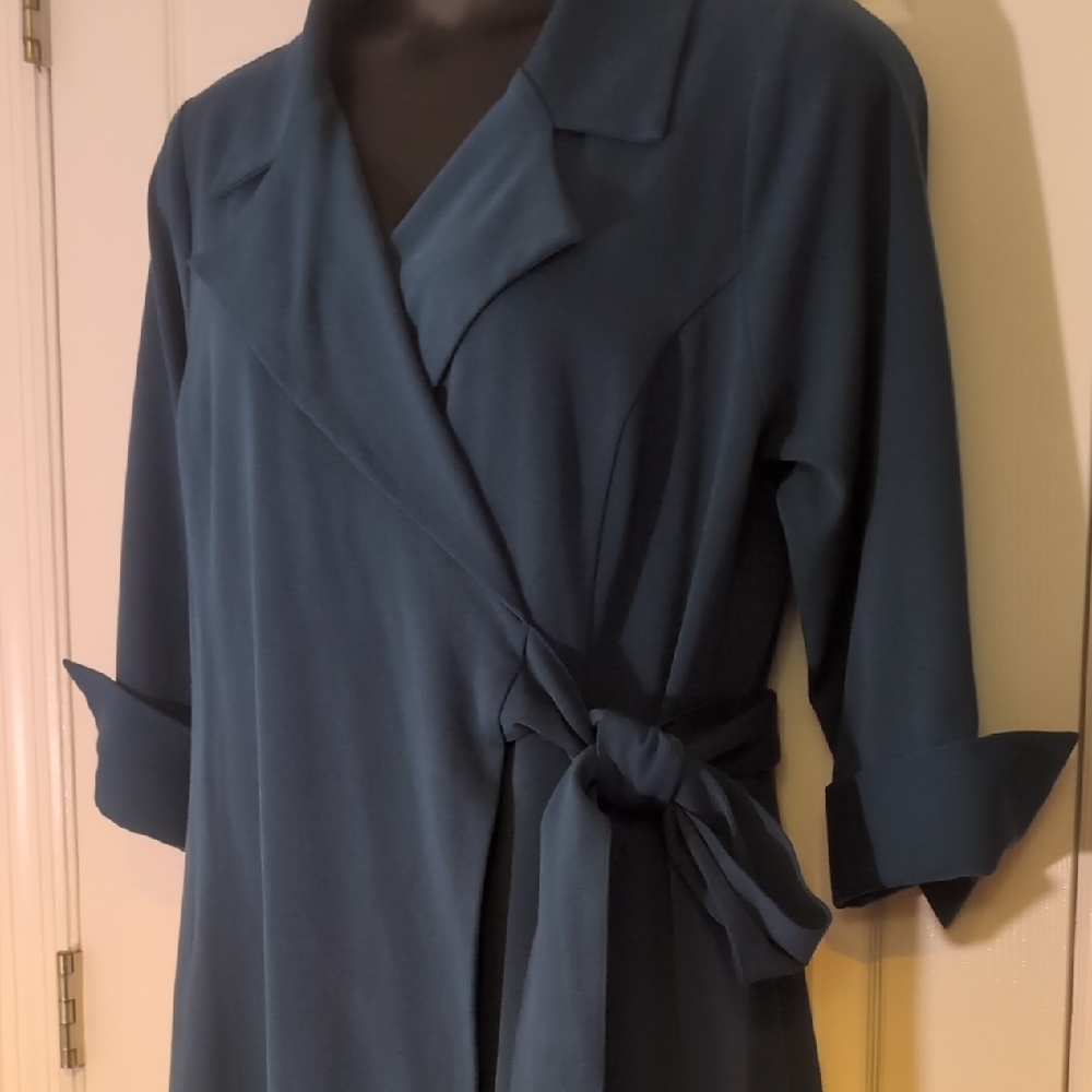 Igigi Teal Blue Wrap Dress